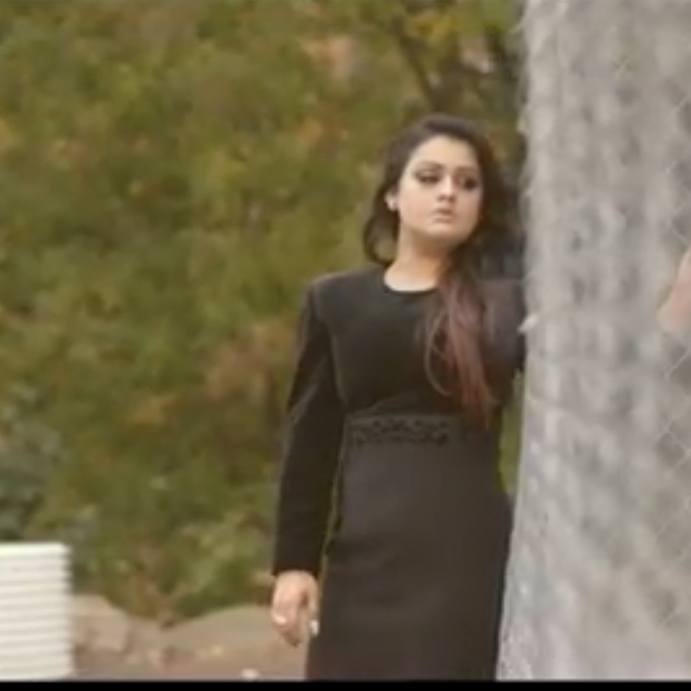 Black velvet classy dress